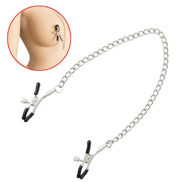 Scandals Classic Adjustable Nipple Clamps with Chain Clamps & Clips Scandals